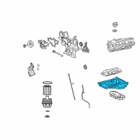 OEM 2009 Lexus LS460 Pan, Oil, NO.1 Diagram - 12111-38140