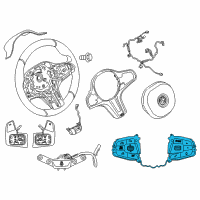 OEM 2019 BMW 640i xDrive Gran Turismo Multifunct Steering Wheel Switch Diagram - 61-31-7-854-183