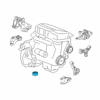 OEM 2017 Chevrolet Cruze Rear Transmission Mount Diagram - 39027222