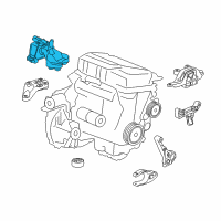 OEM 2018 Chevrolet Cruze Side Transmission Mount Diagram - 39102905