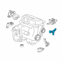 OEM 2019 Chevrolet Cruze Mount Bracket Diagram - 39014382