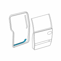 OEM 2006 Chrysler Town & Country WEATHERSTRIP-Sliding Door Secondary Diagram - 4894576AA