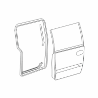 OEM Chrysler Grand Voyager WEATHERSTRIP-Sliding Door Diagram - 5020550AE