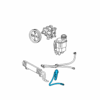 OEM 2006 Dodge Ram 1500 Line-Power Steering Pressure Diagram - 55366795AF