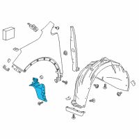 OEM 2016 Buick Envision Splash Shield Diagram - 23223346