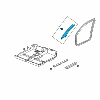 OEM 2005 Honda Insight Garnish Assy., L. FR. Pillar *YR233L* (TITANIUM) Diagram - 84151-S3Y-003ZB