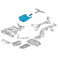 OEM 2012 Honda CR-Z Panel Set, RR. Floor Diagram - 04655-SZT-A00ZZ