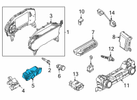 OEM 2022 Ford Bronco SWITCH ASY - HEADLAMPS Diagram - M2DZ-11654-AA