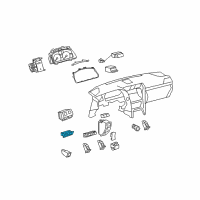 OEM 2007 Lexus LS460 Switch Assy, Luggage Door Opening Diagram - 84840-50031-C0