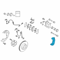 OEM Scion FR-S Caliper Support Diagram - SU003-00572