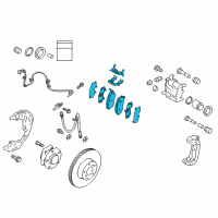 OEM 2014 Scion FR-S Front Pads Diagram - SU003-04678