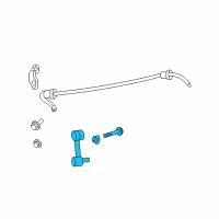 OEM Mercury Stabilizer Link Diagram - 5M8Z-5A486-A