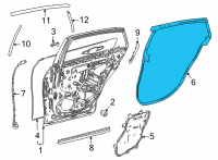 OEM Toyota Mirai Door Weatherstrip Diagram - 67872-62020