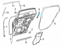 OEM 2021 Toyota Mirai Rear Weatherstrip Diagram - 67873-62010