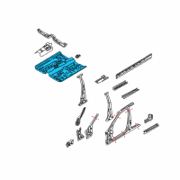 OEM Nissan Maxima Floor Front Diagram - 74312-ZB030