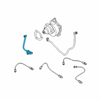 OEM 2008 BMW 528i Fuel Tank Ventilation Valve With Pipe Diagram - 13-90-7-618-643