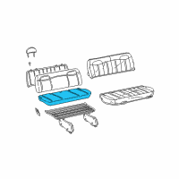 OEM 1999 Chevrolet Express 1500 PAD, Seat Cushion Diagram - 12387632