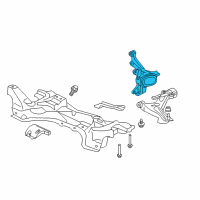 OEM 2017 Honda Fit Knuckle, Left Front Diagram - 51216-T5R-A02