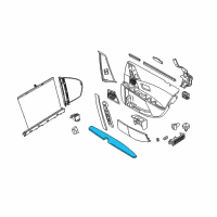 OEM BMW 525xi Armrest, Left Diagram - 51-42-7-134-157