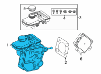 OEM 2020 BMW 840i Gran Coupe Brake Master Cylinder Diagram - 34516862051