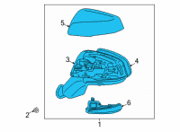 OEM 2022 Toyota Corolla Cross Mirror Assembly Diagram - 87910-0A905