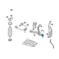 OEM 2012 Jeep Grand Cherokee BALLJOINT-Lower Control Arm Diagram - 68069648AB