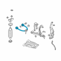 OEM 2013 Jeep Grand Cherokee Upper Control Arm Diagram - 68217808AB