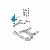 OEM 2004 Chrysler Pacifica Front Steering Knuckle Diagram - 4743144AB