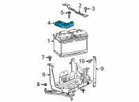 OEM 2020 Chevrolet Silverado 2500 HD Hold Down Clamp Diagram - 84622990