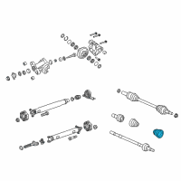 OEM 2009 Pontiac G8 Boot-Rear Wheel Drive Shaft Outer Cv Joint Diagram - 92189152