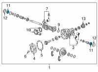 OEM 2019 Chevrolet Silverado 1500 LD Axle Seal Diagram - 84428310