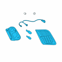 OEM 2009 Toyota Camry Back Up Lamp Assembly Diagram - 81580-06120