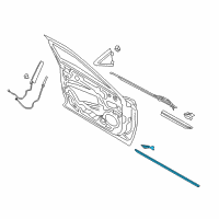 OEM 2017 Lincoln Continental Side Molding Diagram - GD9Z-5420879-AB