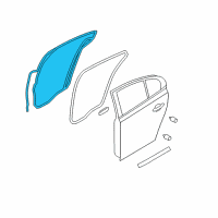 OEM 2015 Lincoln MKS Door Weatherstrip Diagram - 8A5Z-5425324-A