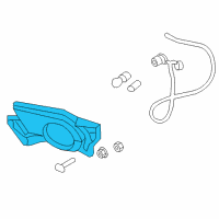 OEM Chevrolet Avalanche 2500 Fog Lamp Assembly Diagram - 15040362