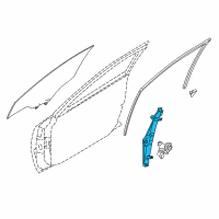 OEM 2020 Nissan Maxima Regulator Assy-Door Window, LH Diagram - 80721-4RA0A