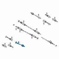 OEM Hyundai Genesis Joint & Shaft Kit-Front Axle W Diagram - 49525-B1100
