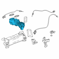 OEM 2013 Chevrolet Express 3500 EGR Valve Diagram - 12660270