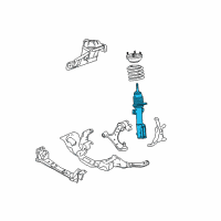 OEM 2009 Ford Mustang Strut Diagram - 9R3Z-18124-G