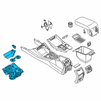 OEM 2022 BMW X4 STORAGE TRAY, CUP HOLDER, CE Diagram - 51-16-5-A19-2C1