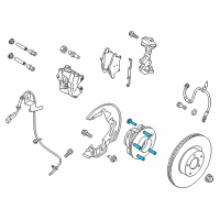 OEM 2014 Lincoln MKZ Wheel Bolt Diagram - ACPZ-1107-A