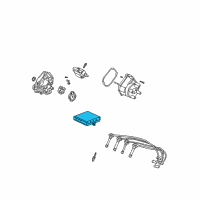 OEM 2001 Honda Accord Control Module, Engine Diagram - 37820-PAA-L77