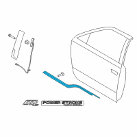 OEM Ford F-150 Belt Molding Diagram - FL3Z-1521453-E