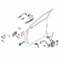 OEM 2009 Nissan Rogue Link-Door Stopper Diagram - 80430-JM70A