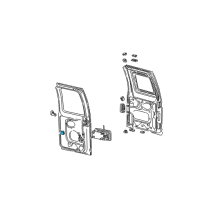 OEM 2005 Ford E-150 Club Wagon Handle, Inside Diagram - F2UZ-1526680-A