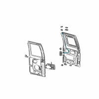 OEM 2003 Ford E-250 Lock Diagram - 6C2Z-1543286-AA