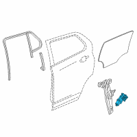 OEM 2019 Buick Envision Window Motor Diagram - 23315479