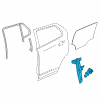 OEM 2019 Buick Envision Window Regulator Diagram - 22876319