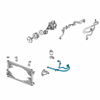 OEM 2000 Lincoln LS Hose & Tube Assembly Diagram - XW4Z-19D734-BA