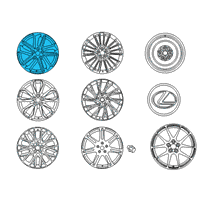 OEM 2020 Lexus RC300 Wheel, Disc Diagram - 42611-24730